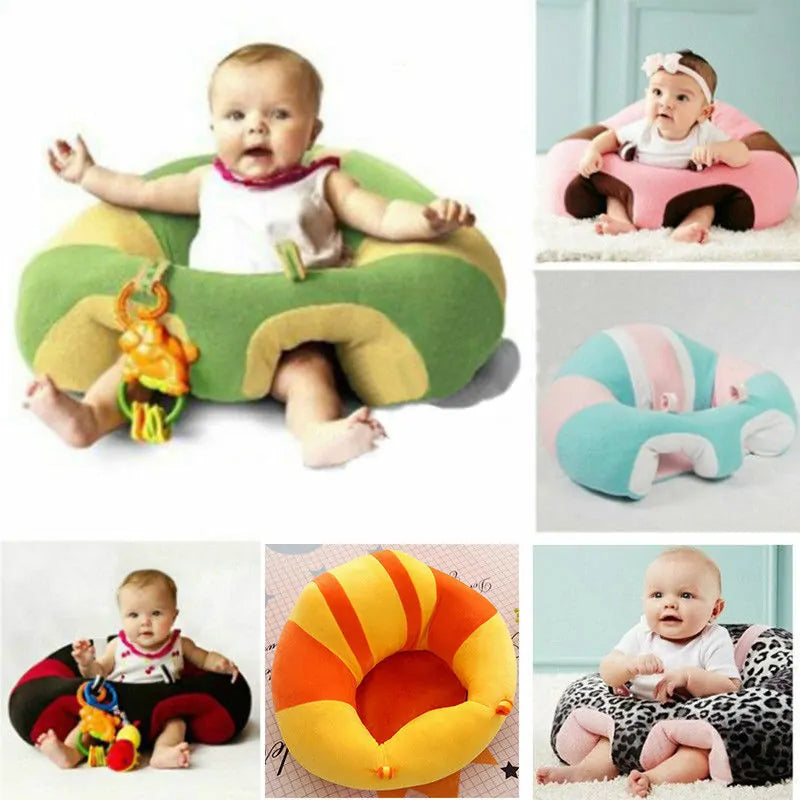 Kids Baby Support Seat: Comfortable Sit Up Soft Chair Cushion Sofa Plush Pillow Toy Bean Bag